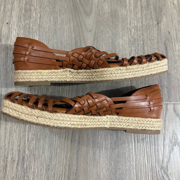 Sam & Libby Asha Huarache Espadrilles Sandal Womens Sz 8.5 Brown Coastal Cowgirl - Picture 4 of 11